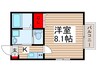 キャメル松戸５　Ａ棟 1Kの間取り