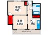 柳原マンション 2Kの間取り
