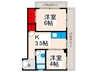 柳原マンション 2Kの間取り