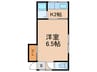 清和荘 1Kの間取り
