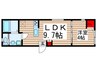 フォレスタ南千住 1LDKの間取り