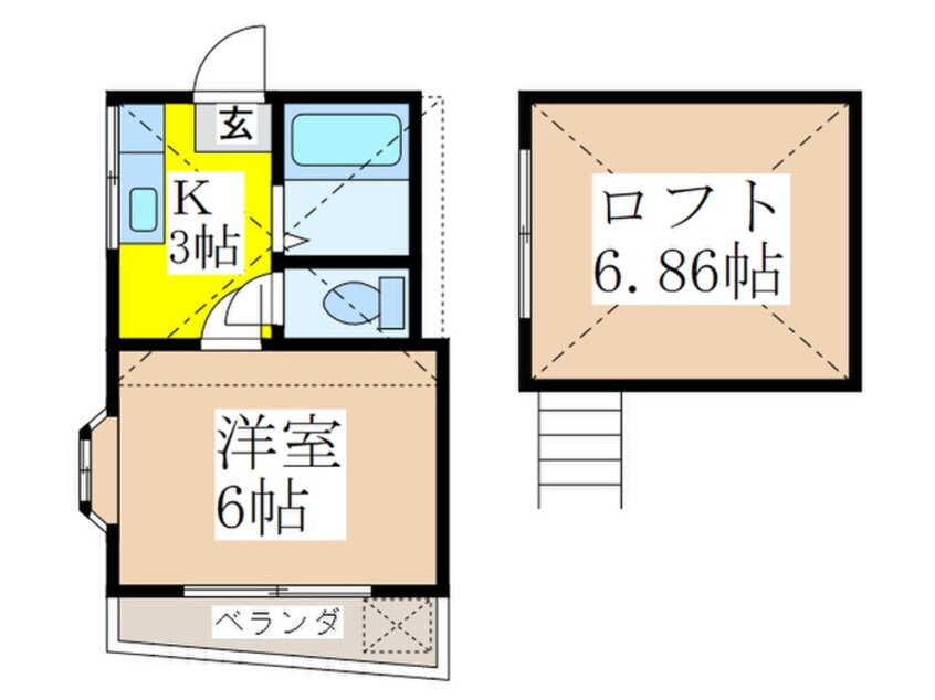 間取図 三高・クラウンライフ