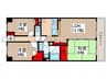 レックス柏逆井(604) 3LDKの間取り
