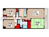 レックス柏逆井(604) 3LDKの間取り