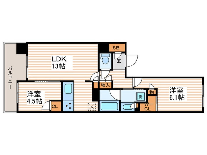 間取図 プラウドシティ小竹向原（G433）