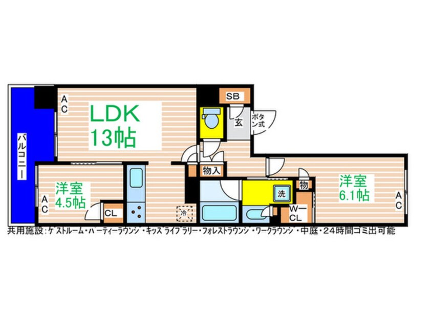 間取図 プラウドシティ小竹向原（G433）