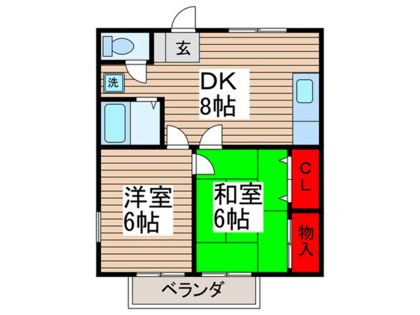 間取図 ゆあさコ－ポ