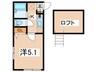 プラナス菊名壱番館 1Kの間取り
