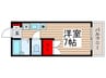 メッセハウス 1Rの間取り