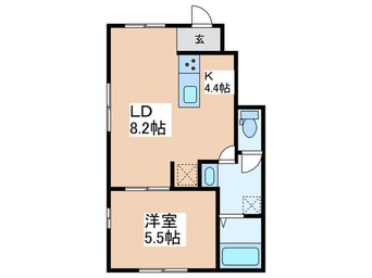 間取図 Ｋｉｎｇ　Ｈｏｕｓｅ　桜上水