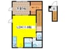 Ｋｉｎｇ　Ｈｏｕｓｅ　桜上水 1LDKの間取り