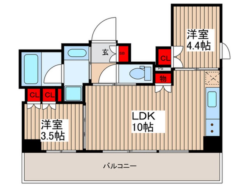 間取図 クインテット錦糸公園