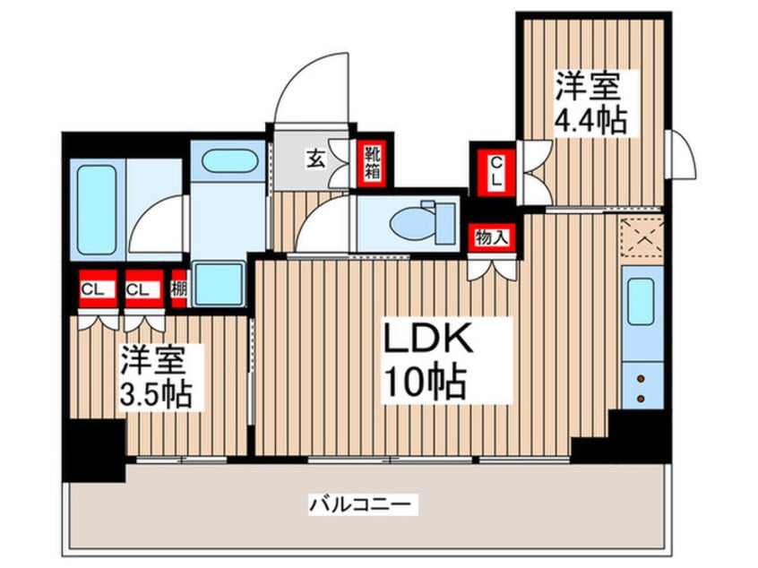 間取図 クインテット錦糸公園