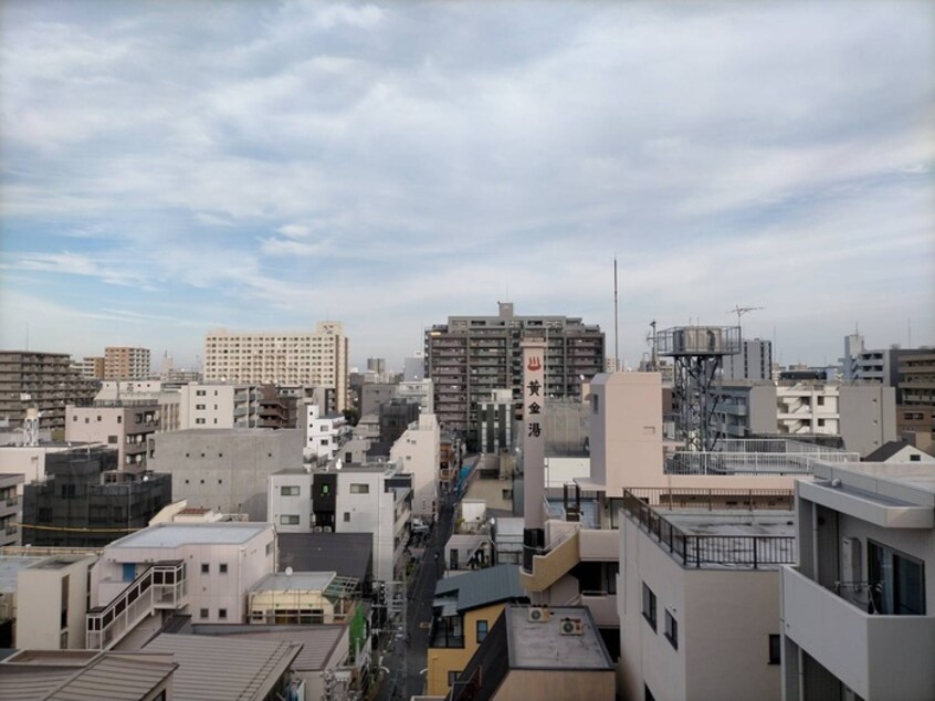 室内からの展望 クインテット錦糸公園