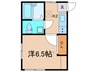 パルドエル大岡山 1Kの間取り