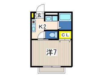 間取図 ブル－ム笠間