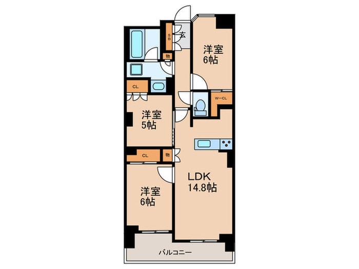 間取り図 ドゥーエ早稲田