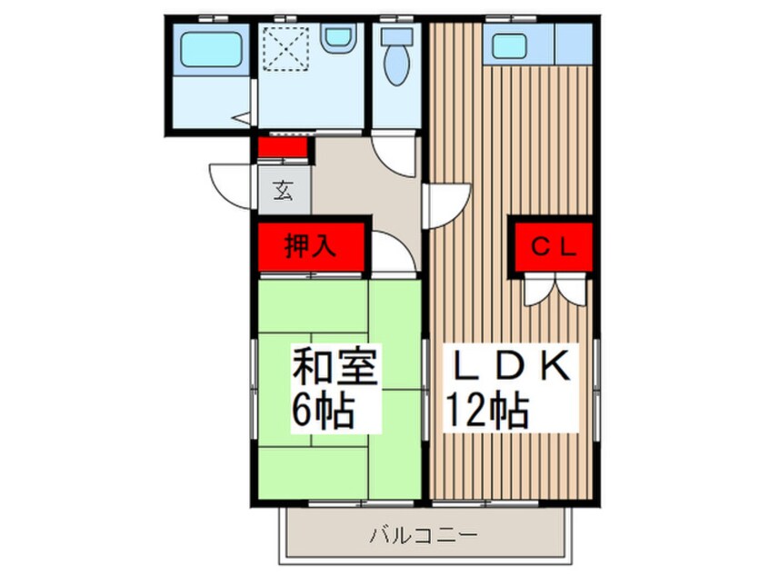 間取図 蓮沼コ－ポ第３