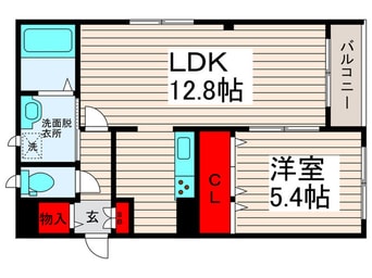 間取図 ラシーネ扇アイリス