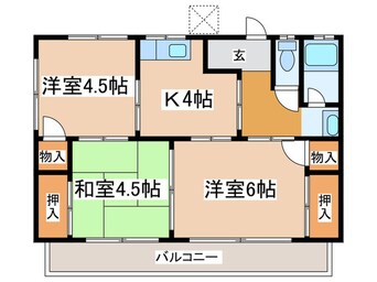 間取図 滝川荘Ｂ