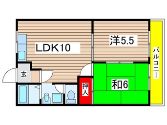 間取図 エスペランサ長島