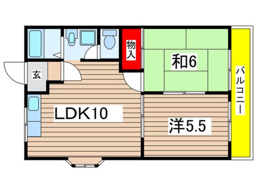 間取図 エスペランサ長島