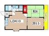 エスペランサ長島 2LDKの間取り