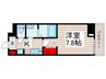 ラフィスタ大師前EAST（902） 1Kの間取り