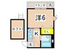 エルムハイツ追浜 1Kの間取り