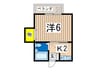 エルムハイツ追浜 1Kの間取り