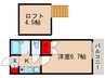 学園コ－ポⅠ 1Kの間取り