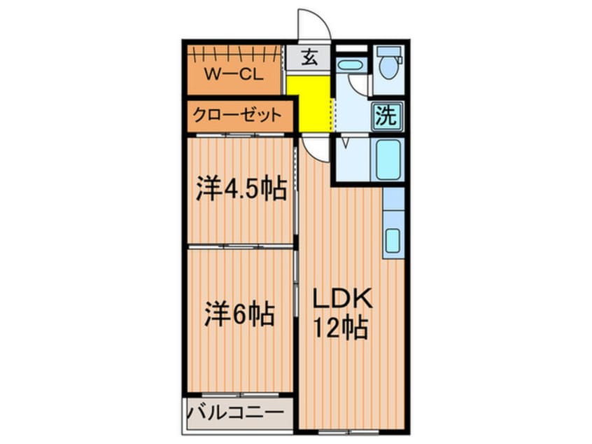間取図 所沢コーポラスB棟（1010）