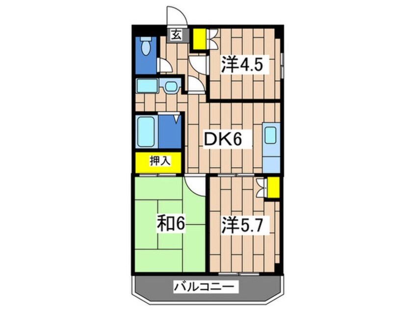 間取図 ネオポリストキワⅠ