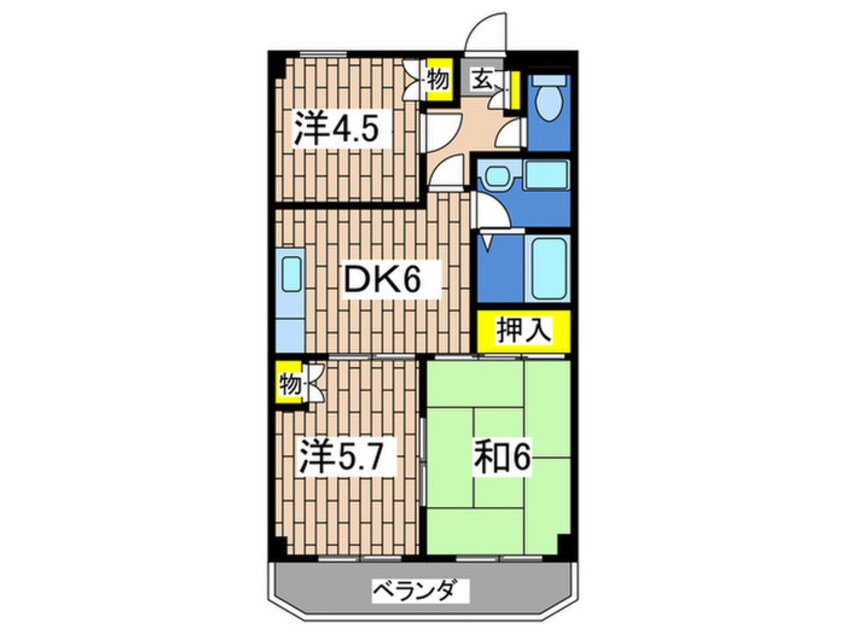 間取図 ネオポリストキワⅠ