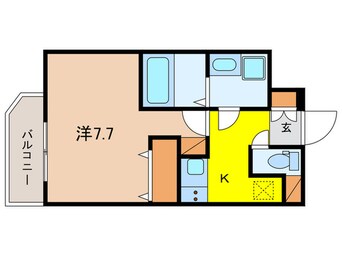 間取図 ガリシア南長崎（２０５）