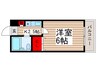 大久保ハイム 1Rの間取り