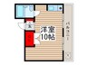 大久保ハイム 1Rの間取り