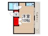 大久保ハイム 1Rの間取り