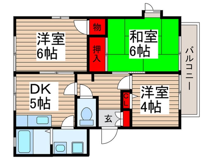 間取り図 コートビレッジ　B