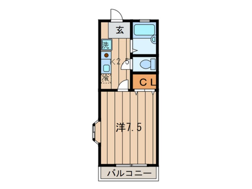 間取図 パ－ル日吉