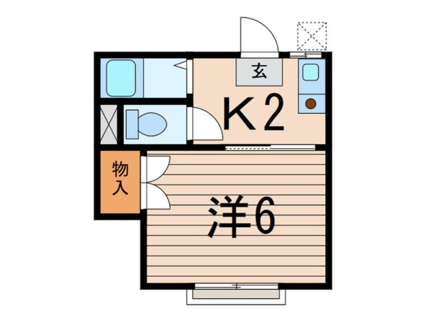 間取図 小崎アパ－ト２号棟