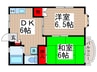 サンレイム１１ 2DKの間取り