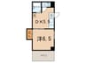 コ－ポラス親和 1DKの間取り