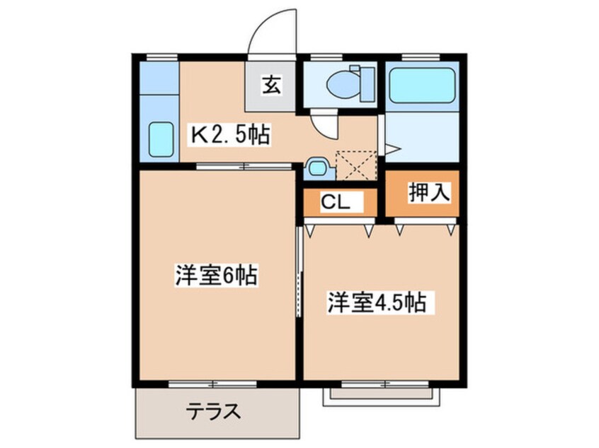 間取図 こばとハイツⅠ