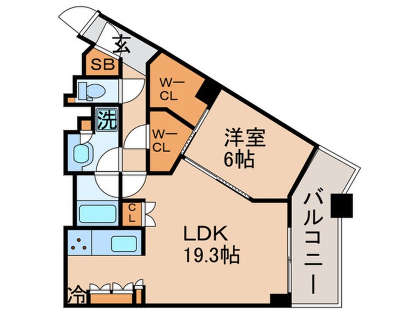 間取図 ﾊﾟｰｸﾀﾜｰ勝どきｻｳｽ棟(2627)