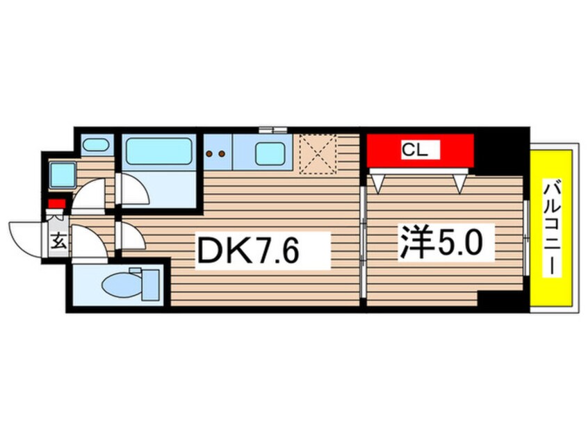 間取図 ルクレ墨田緑Ⅰ