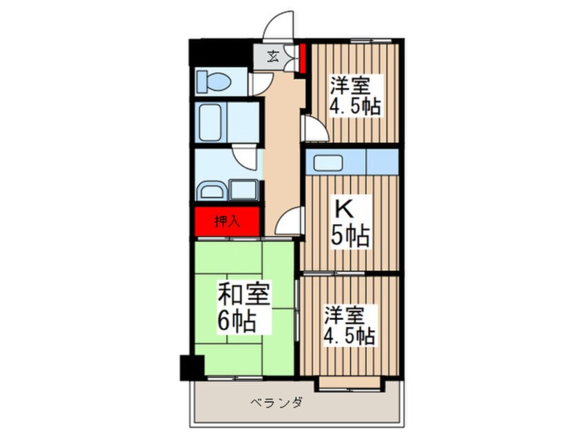 間取図 エルド－ル入間