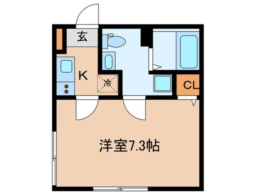 間取図 ベイルーム川崎大師橋