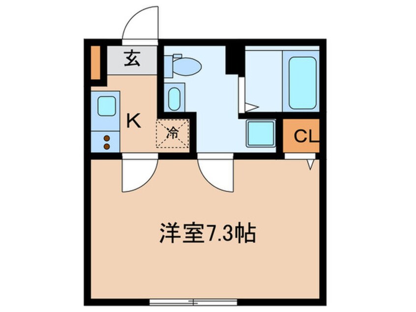 間取図 ベイルーム川崎大師橋