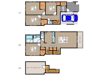 間取図 江戸川六丁目戸建